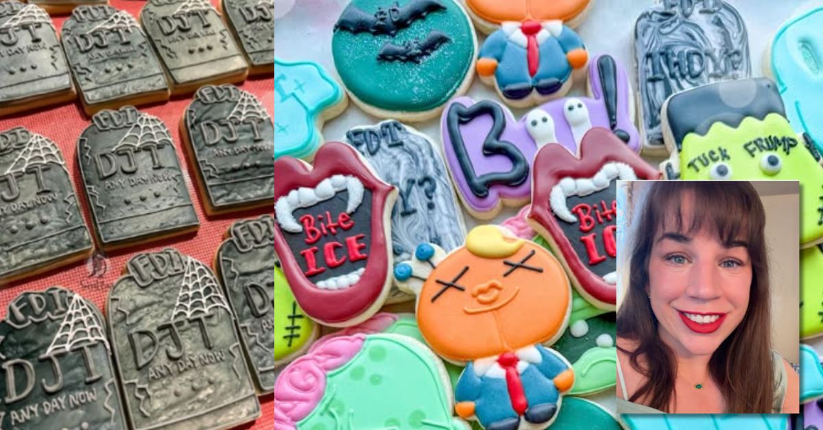 DEATH CULT: Deranged Iowa Baker Sells Halloween Tombstone Cookies Marked ‘DJT,’ Vampire ‘BITE ICE,’ and ‘8647’ Designs
