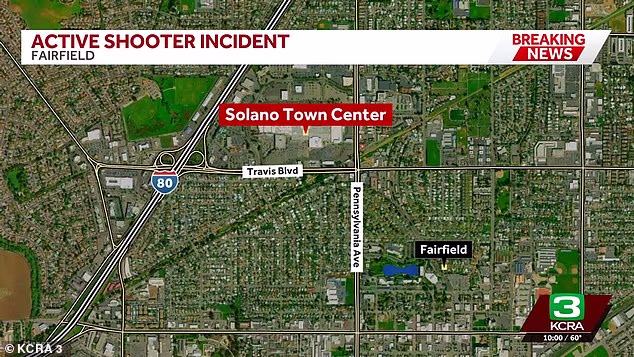 Emergency responders rushed to the California shopping center on Friday night following reports of multiple gunshot victims