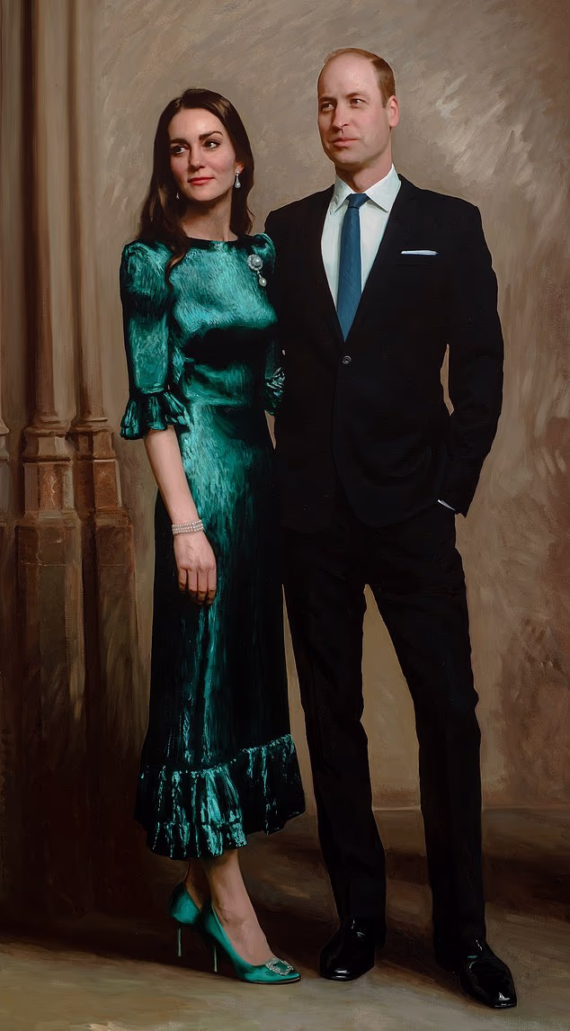Jamie Coreth painted the first official joint portrait of the then Duke and Duchess of Cambridge