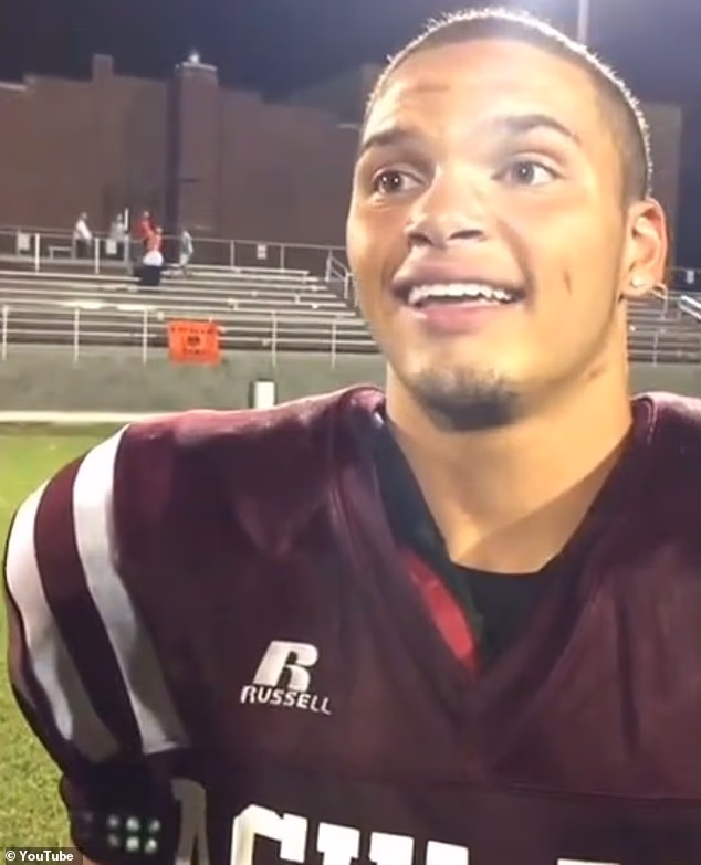 Handsome football player who never fulfilled his potential came out as gay to girlfriend moments before using toddler as human shield during bloodbath that saw both killed