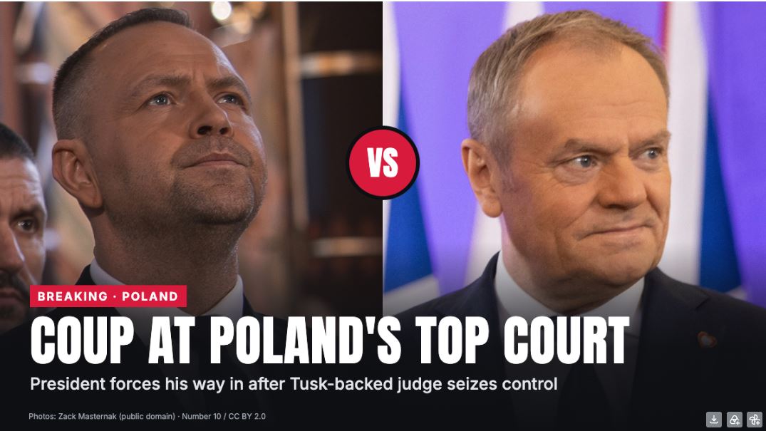 ‘Coup’ at Poland’s Top Court: How President Nawrocki Forced His Way In After Tusk Attempted to Seize Control