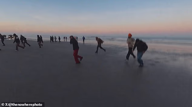 A photographer at the port in France chased a people smuggler across the beach, trying and failing to get the gendarmes to arrest him
