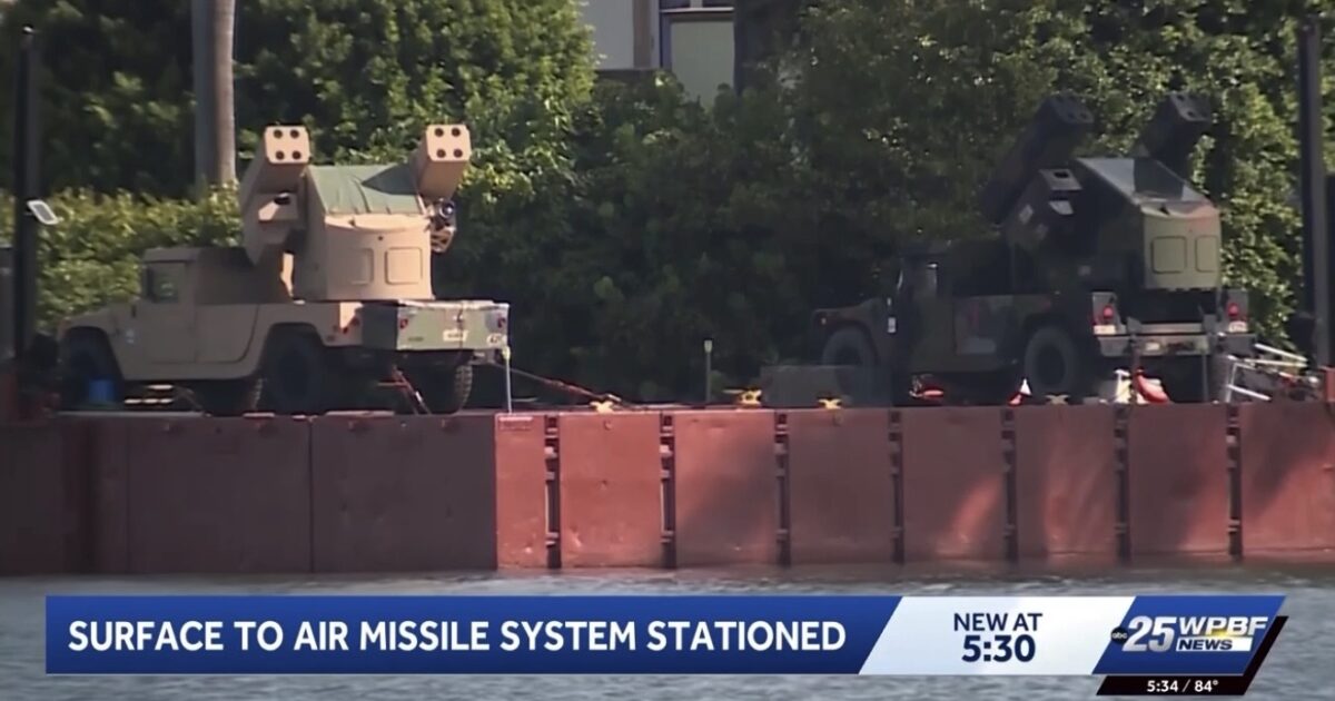 Developing: Surface to Air Missile Defense Systems Deployed at Mar-a-Lago and DJT International Airport at Request of Secret Service Amid “Heightened Threat Environment”